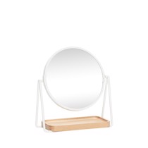 Hübsch bordspejl m/bakke hvid